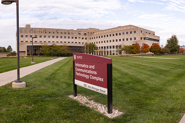 Exterior photograph of the Informatics and Technology complex building